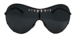 Valentino Pearl Sunglasses, Metal, Black, 5433/S, 2*