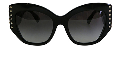 Butterfly Frame Studded Sunglasses, front view