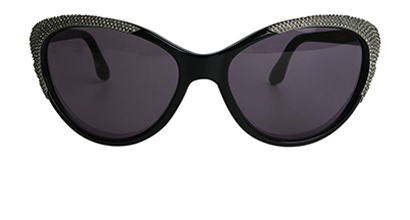 Valentino Crystal Cateye Sunglasses, front view
