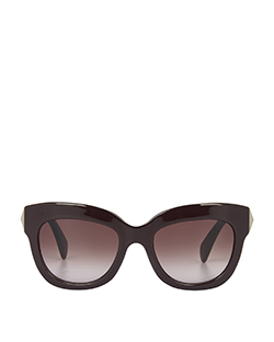 Rockstud Sunglasses, Acrylic, OxBlood, V693S5320642136, B, 2*