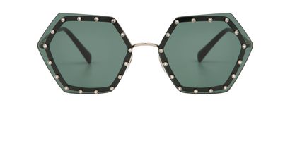 Valentino VA2035 Exagonal Sunglasses, front view