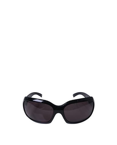 Versace 4088 Black Wrap Sunglasses, front view