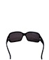 Versace 4088 Black Wrap Sunglasses, back view