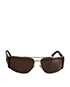 Versace Wrap Around Sunglasses, front view