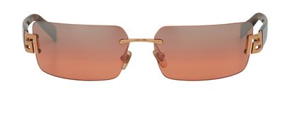 Versace 1002/7H Rimless Sunglasses, front view