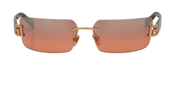 Versace 1002/7H Rimless Sunglasses, Acetate, Pink, AC, 3*