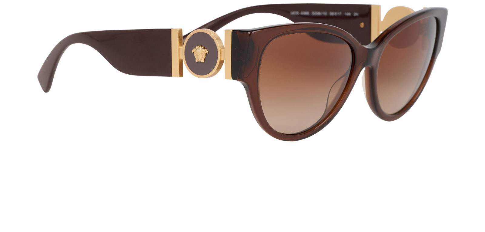 Versace Mod 4368 Sunglasses, &pound;110, Accessories, Brown, Side view