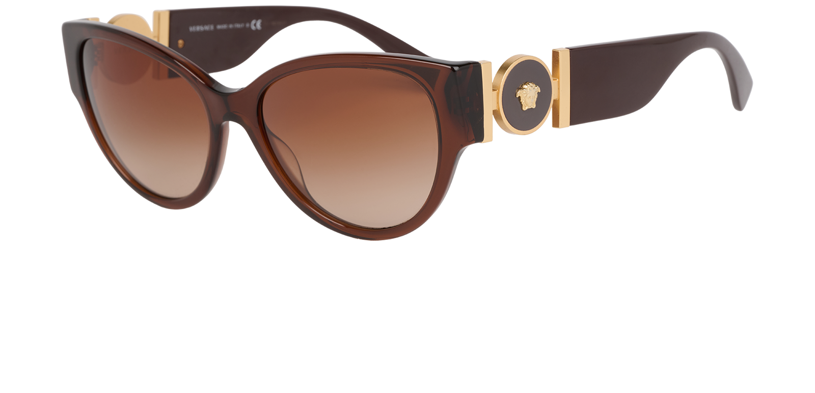 Versace Mod 4368 Sunglasses, &pound;110, Accessories, Brown, Bottom view