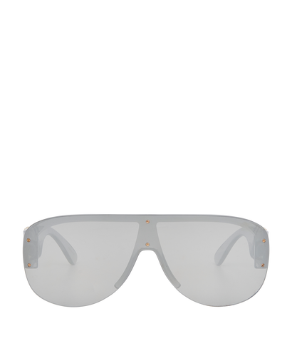 Versace 4391 Mirrored Shield Sunglasses, front view