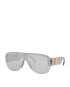 Versace 4391 Mirrored Shield Sunglasses, bottom view