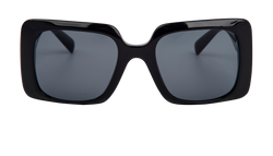 Versace 4405 Medusa Square Sunglasses, Acetate, Blk, MII, B/C, 3*