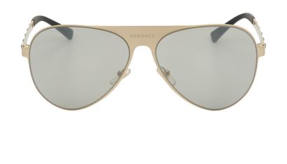 Versace Medusa Aviator Sunglasses, front view