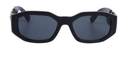 Versace Medusa Rectangle Small Sunglasses, front view