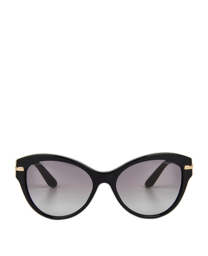 Versace Sunglasses Black Frame, front view