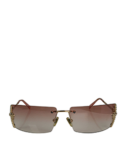 Versace Gradient Sunglasses, Metal, Pink/Gold, N29-H, B, 2*
