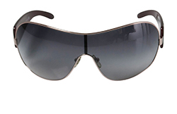 Versace Shield Sunglasses, Plastic, Black/Purple, 2061-B, C, 3*