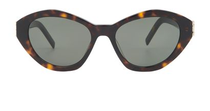 Saint Laurent Havana Sunglasses, front view