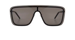 Saint Laurent Mask Sunglasses, Acetate, Black, SL364, C