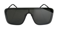 Saint Laurent Mask Sunglasses, Black, metal, case, 3
