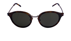 Saint Laurent SL57 Classic Sunglasses, Tortoise Frame, Yellow Lens, Case,