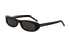 Saint Laurent SL557 Shade Sunglasses, &pound;195, Accessories, Black, Bottom view