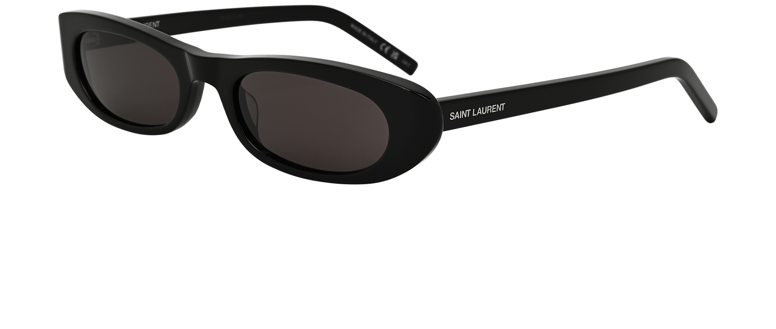 Saint Laurent SL557 Shade Sunglasses, &pound;195, Accessories, Black, Bottom view