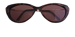 Yves Saint Laurent 6346/S Cateye, Brown Plastic/Metal Frames, Brown Lenses