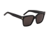Saint Laurent SL507 Square Sunglasses, &pound;110, Accessories, Black, Side view
