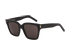 Saint Laurent SL507 Square Sunglasses, &pound;110, Accessories, Black, Bottom view