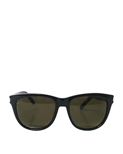 YSL Classic 3 Sunglasses, Plastic, Black, 807EC, C, 2
