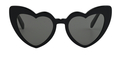 Saint Laurent SL181 Loulou Sunglasses, &pound;120, Accessories, Black, Front view