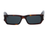 Saint Laurent SL660 Rectangular Sunglasses, &pound;190, Accessories, Brown, Front view