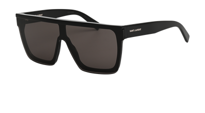 Pre-loved Saint Laurent SL607 Shield Sunglasses - £180