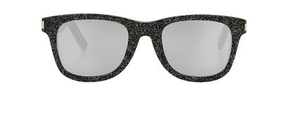 Yves Saint Laurent Glitter Mirrored Sunglasses, front view