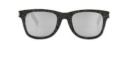 Yves Saint Laurent Glitter Mirrored Sunglasses,Acetate,Black/Grey,C,2*,SL5