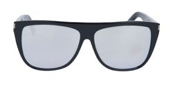 Saint Laurent Mirrored D-Frame Sunglasses, Acetate, Black, SL1 008, C, 3*