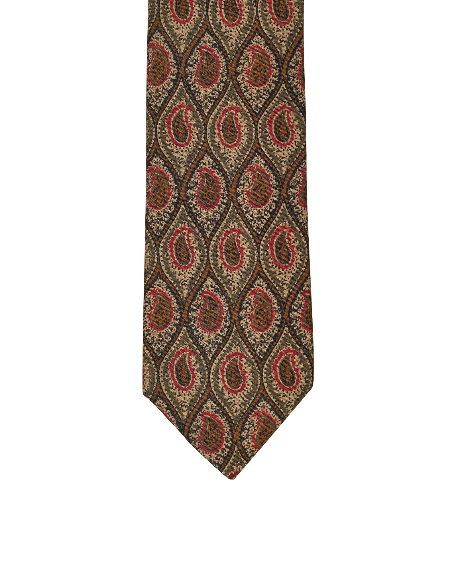 Chanel Paisley Print Tie, &pound;110, Accessories, Beige/Brown, Silk, Other view