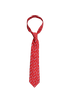 Hermes Small Chaine D'Ancre Print Tie, £60, Accessories, Blue/Red, Silk, Front view