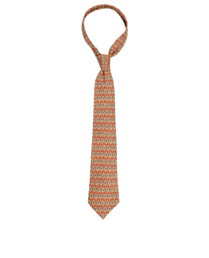 Hermes Tie, £160, Accessories, Orange/Red, Silk, Front view