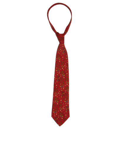 Salvatore Ferragamo Trumpet Print Tie, &pound;60, Accessories, Red, Silk, Front view