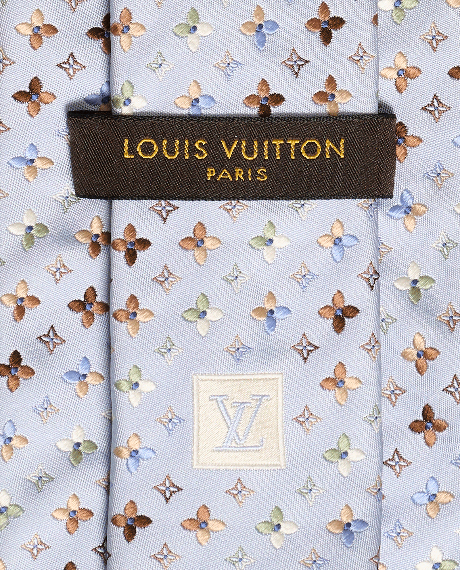 Louis Vuitton Monogram Tie, &pound;80, Accessories, Blue, Silk, Other view
