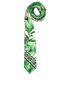 Versace Greca Leaves Tie, £70, Accessories, Green/White, Polyester (Polymer), Other view