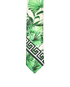 Versace Greca Leaves Tie, £70, Accessories, Green/White, Polyester (Polymer), Other view
