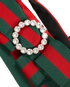 Gucci Bow Web Neck Tie, &pound;90, Accessories, Green/Red, Viscose, Other view