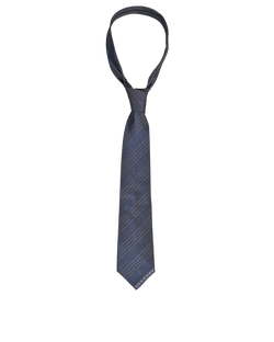 Chanel Striped Tie, Silk, Navy/Pink, MII, 2*