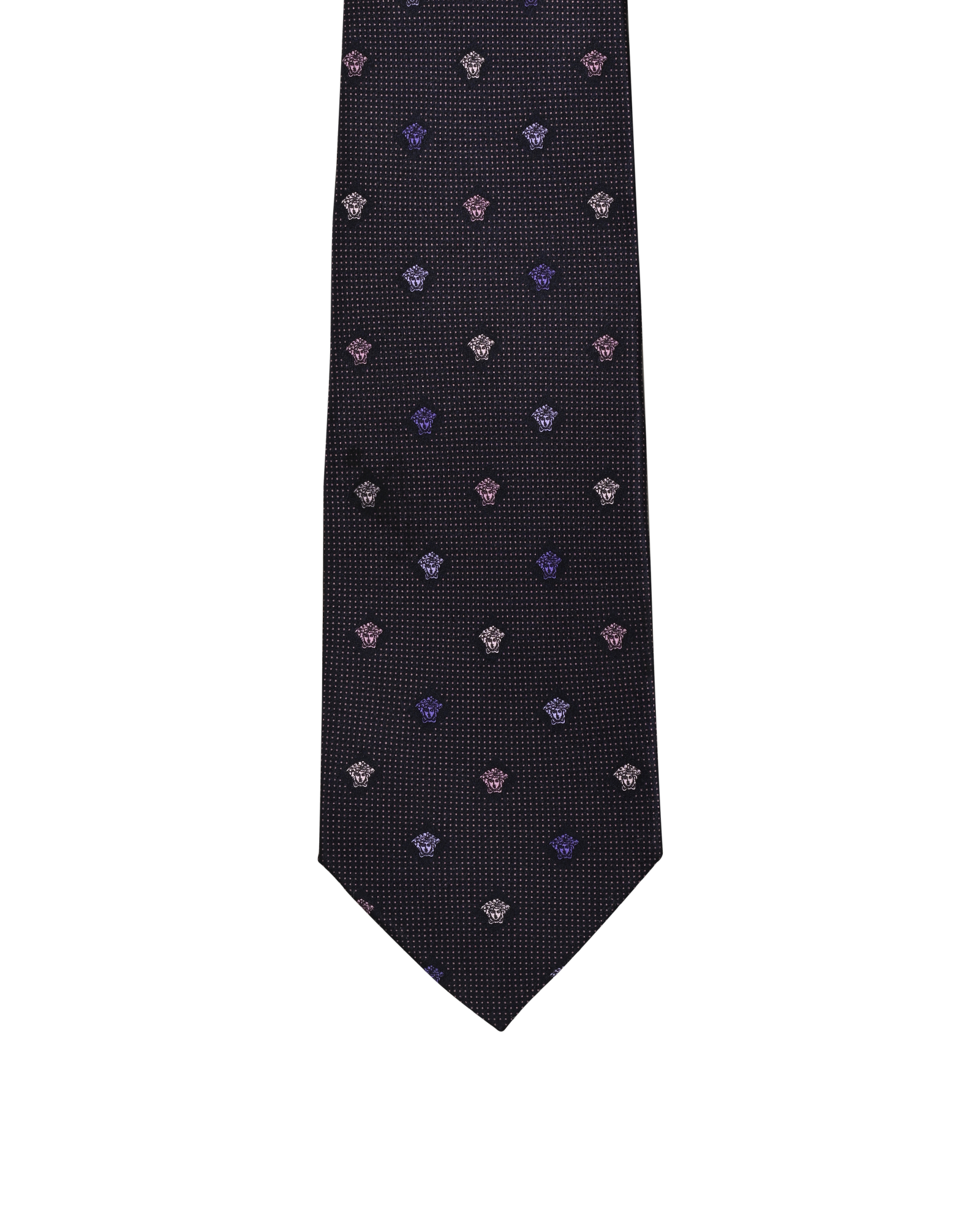Versace Medusa Motif Tie, &pound;80, Accessories, Purple, Silk, Other view