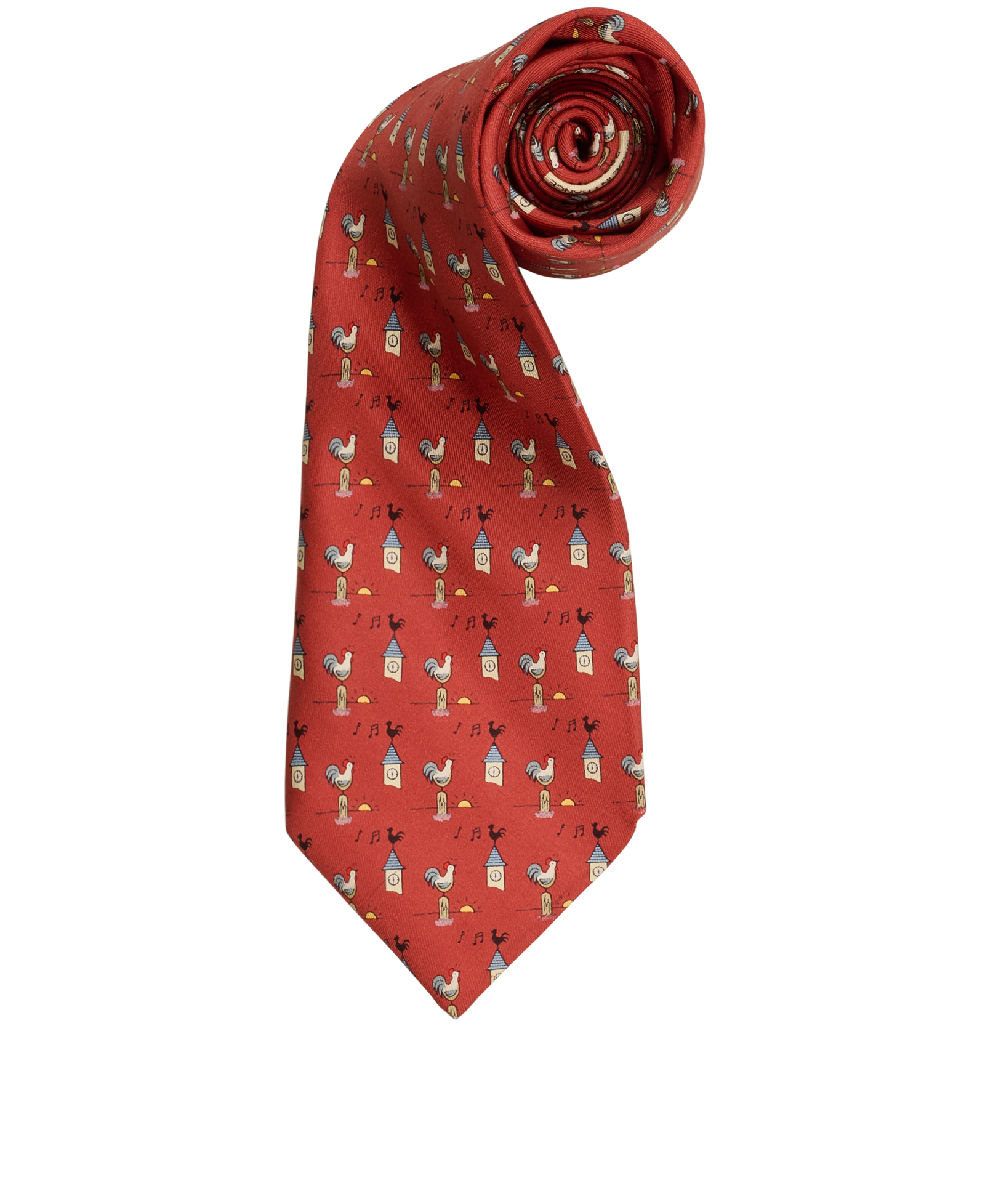 Pre-loved Hermes Morning Chicken Tie - £95