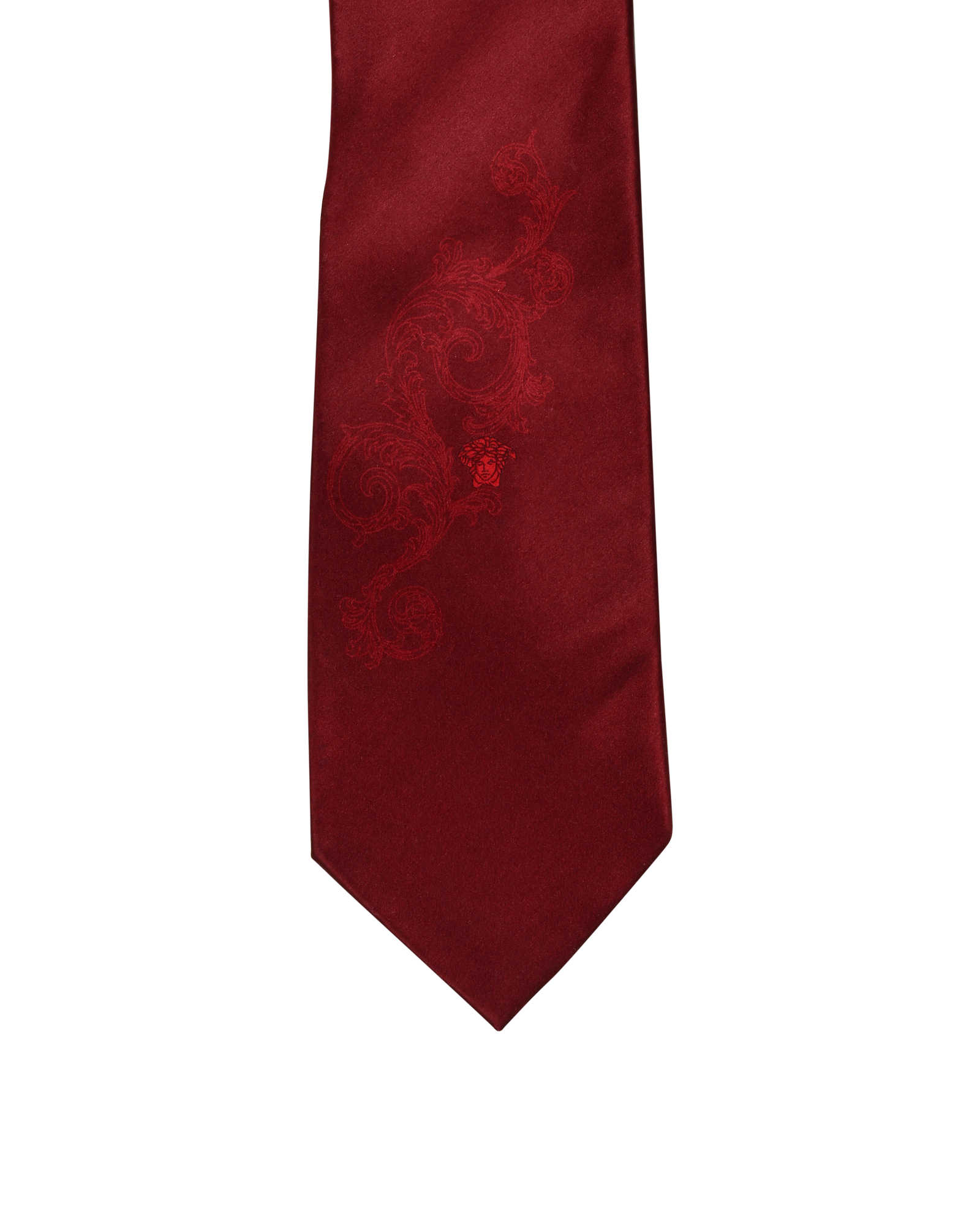 Versace Barocco Tie, &pound;70, Accessories, Burgundy, Silk, Other view