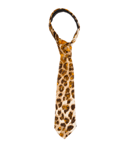 Bottega Veneta Printed Tie, Calf Hair/Leather, Orange/Beige, MII, 3*