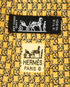 Hermes Chain Print Tie, &pound;70, Accessories, Yellow, Silk, Other view